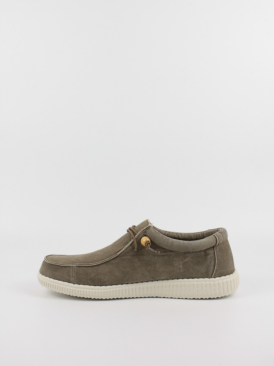 Ανδρικό παπούτσι Walk In Pitas Wallabi Washed WP150 Taupe