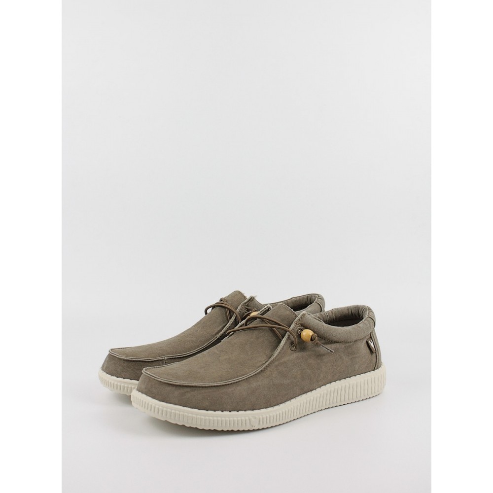 Ανδρικό παπούτσι Walk In Pitas Wallabi Washed WP150 Taupe