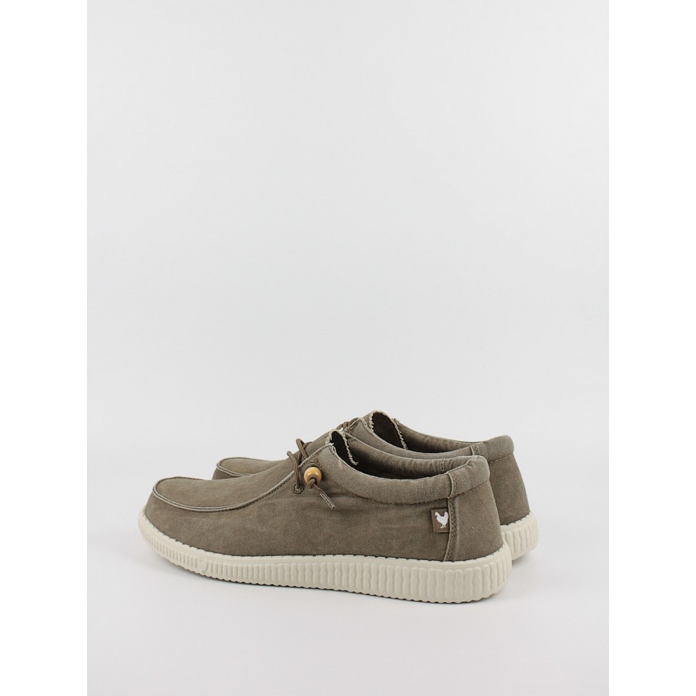 Ανδρικό παπούτσι Walk In Pitas Wallabi Washed WP150 Taupe