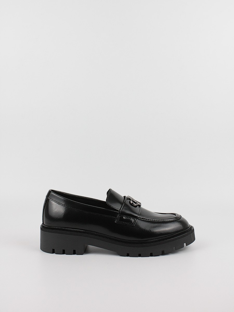 Γυναικείo Loafer Calvin KLein Combat Loafer Mg Mtl YW0YW01503-0GT Μαύρo
