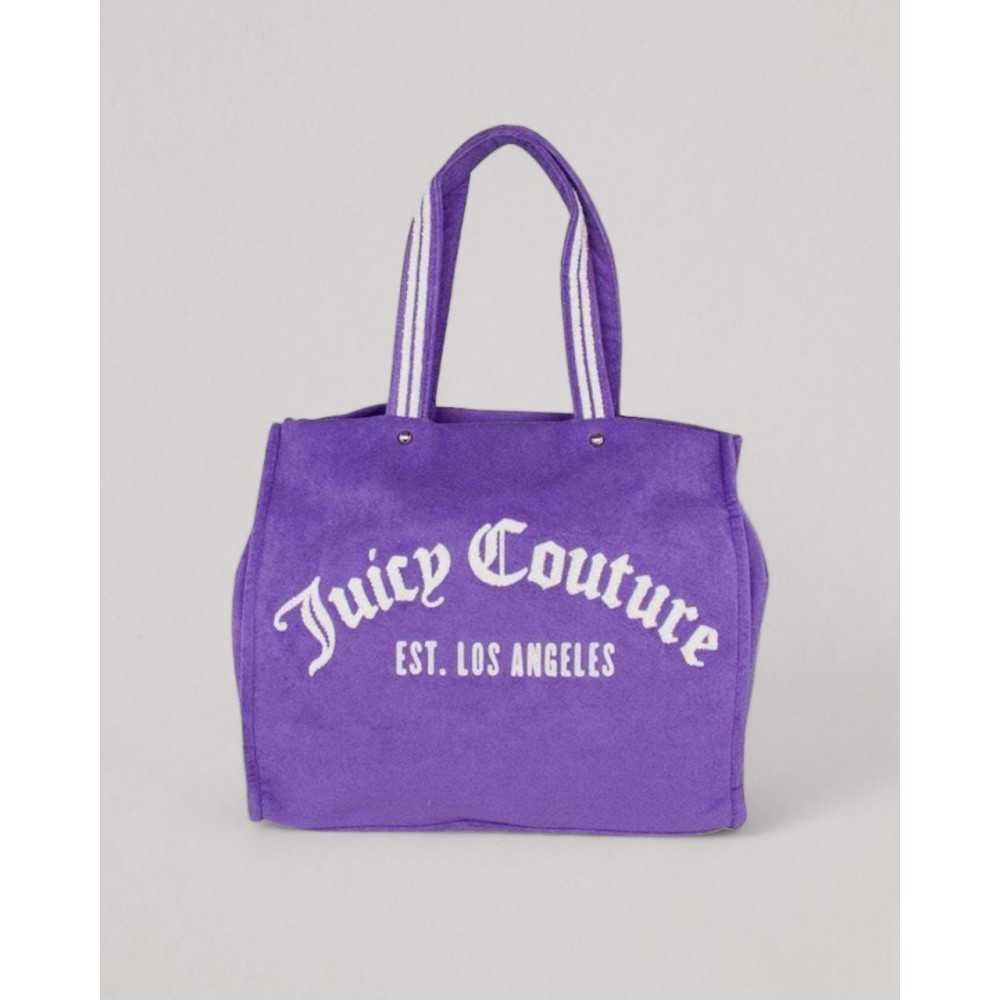 Women Bag Juicy Couture Iris Towelling Large Shopper BEJIR7467WJZ603 Purple