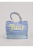 Γυναικεία Τσάντα Juicy Couture Iris Beach Bag Striped Version BEJIR7470WJZ200 Μπλε