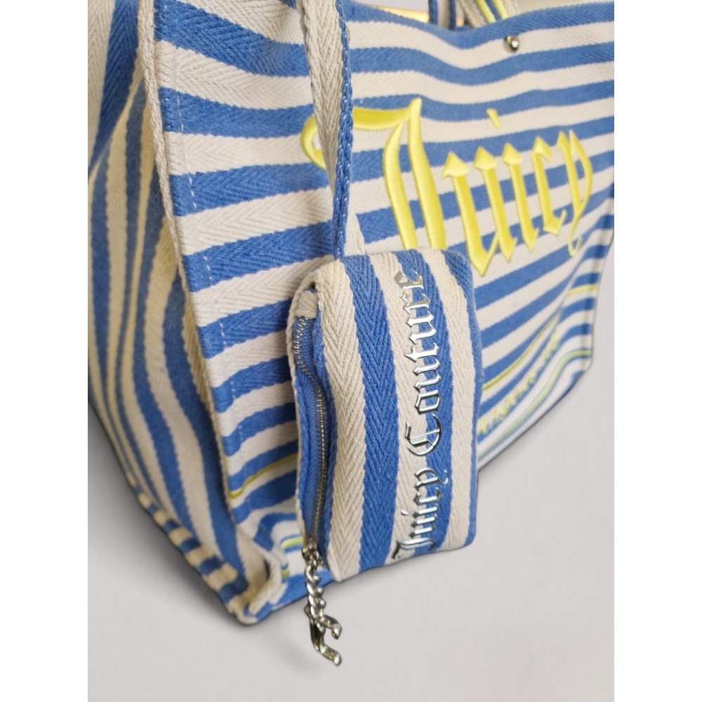 Γυναικεία Τσάντα Juicy Couture Iris Beach Bag Striped Version BEJIR7470WJZ200 Μπλε