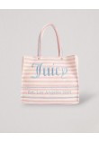 Γυναικεία Τσάντα Juicy Couture Iris Beach Bag Striped Version BEJIR7470WJZ416 Ροζ
