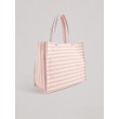 Γυναικεία Τσάντα Juicy Couture Iris Beach Bag Striped Version BEJIR7470WJZ416 Ροζ