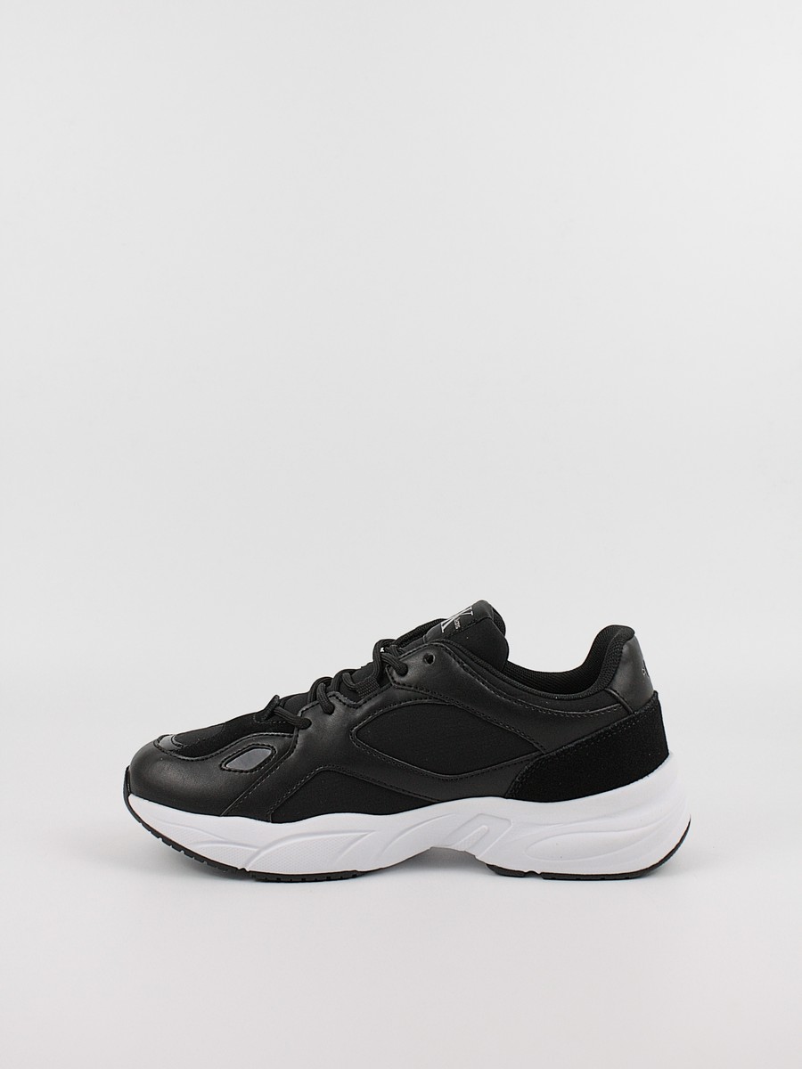 Γυναικεία Sneaker Calvin KLein Retro Tennis Low Lace Mix Ml YW0YW01528-0GP Μαύρο