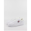 Ανδρικό Sneaker Tommy Hilfiger Tjm Retro Basket Ess EM0EM01395-YBR Ασπρο