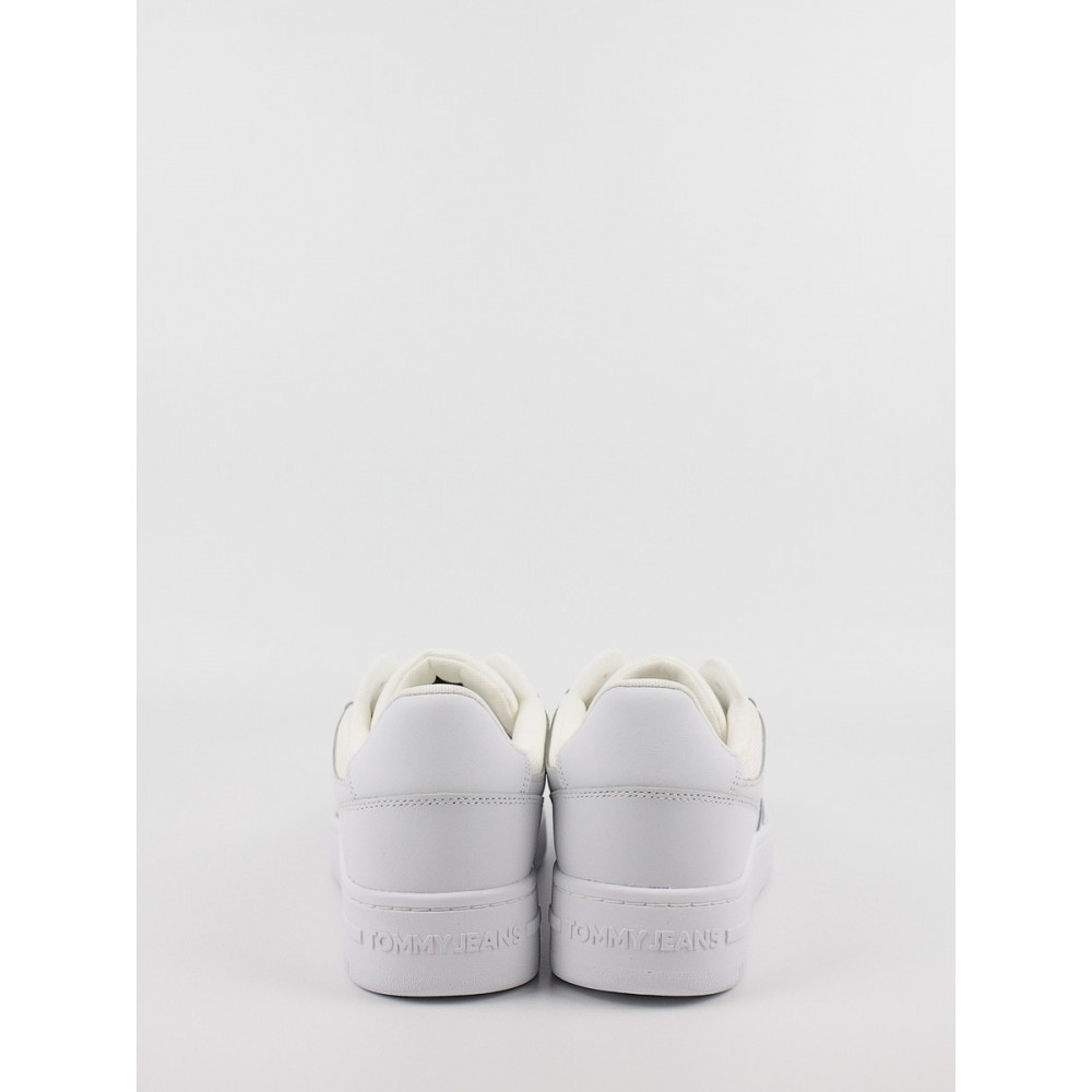 Ανδρικό Sneaker Tommy Hilfiger Tjm Retro Basket Ess EM0EM01395-YBR Ασπρο