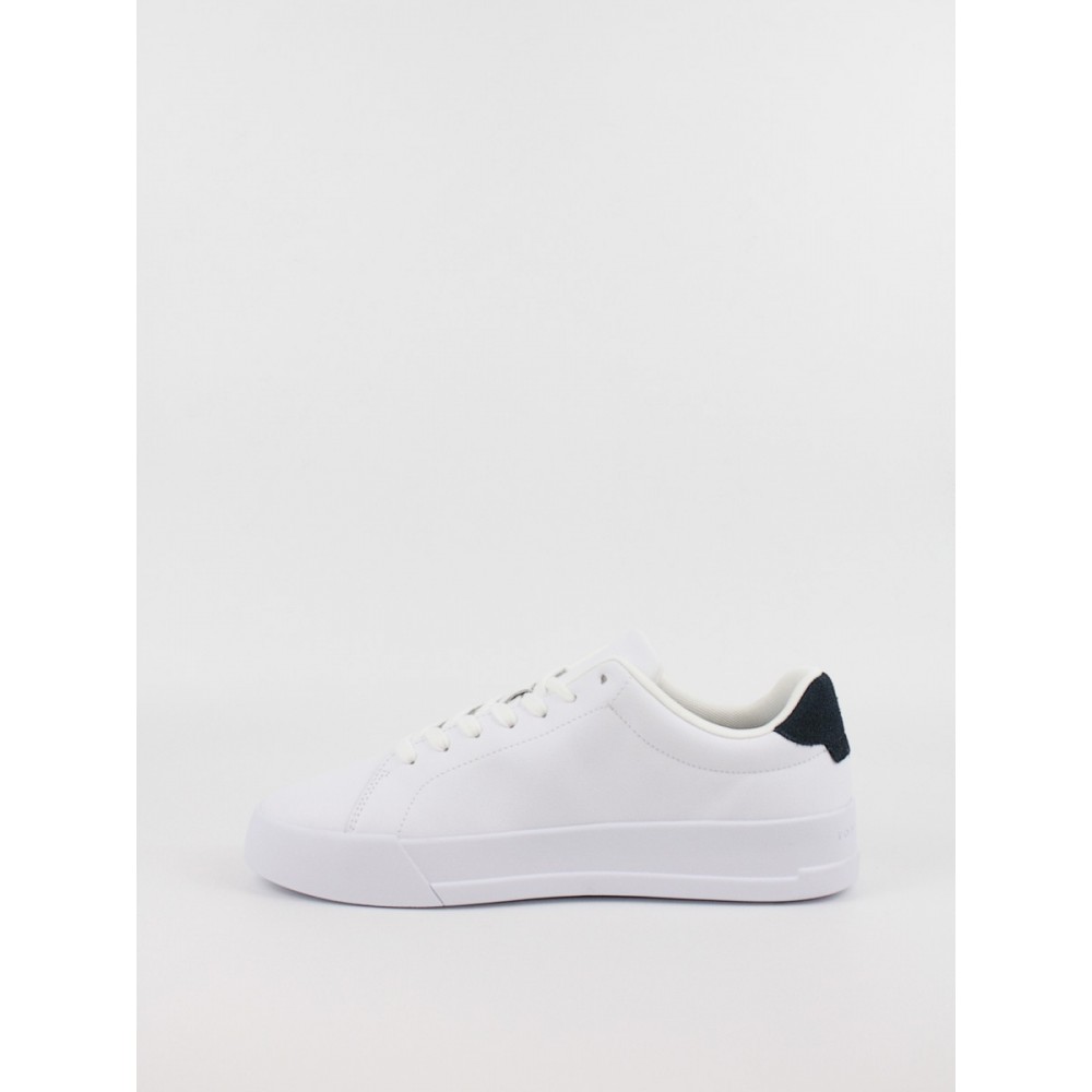 Men Sneaker Tommy Hilfiger Th Court Leather Grain Ess FM0FM05297-0LE White Men Sneaker Tommy Hilfiger Th Court Leather Grain Ess FM0FM05297-0LE White