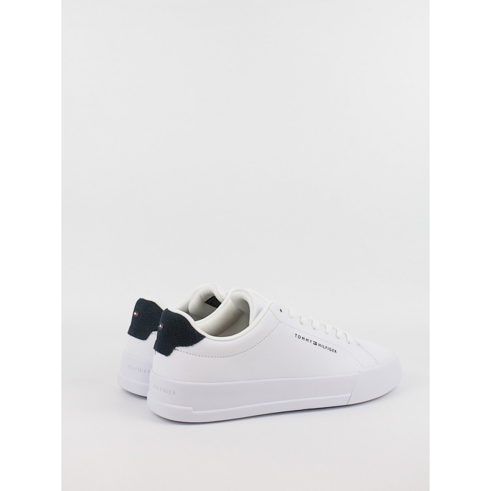 Men Sneaker Tommy Hilfiger Th Court Leather Grain Ess FM0FM05297-0LE White Men Sneaker Tommy Hilfiger Th Court Leather Grain Ess FM0FM05297-0LE White