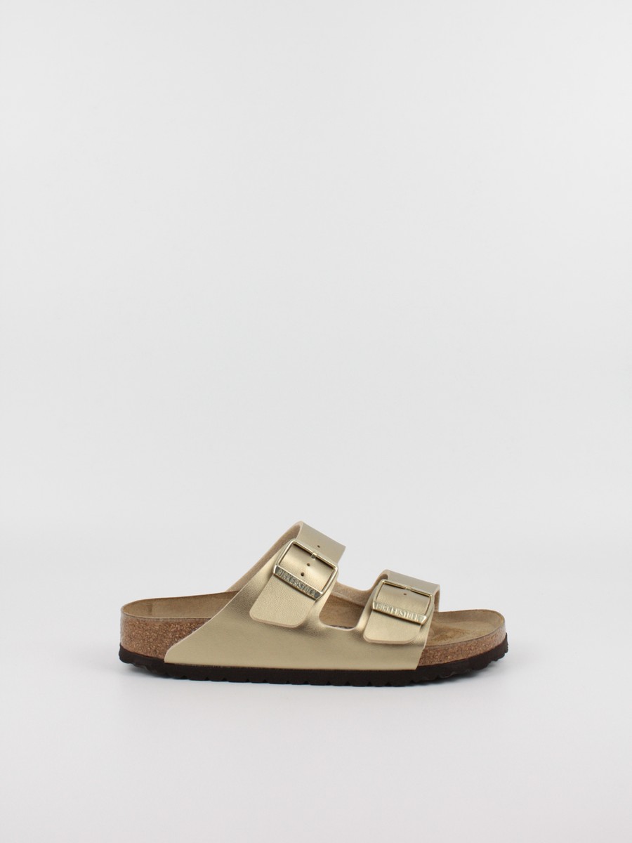 Women's Sandals Birkenstock Arizona Birko-Flor 1016111 Gold