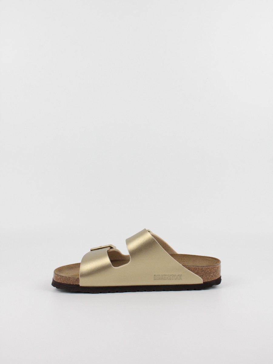 Women's Sandals Birkenstock Arizona Birko-Flor 1016111 Gold