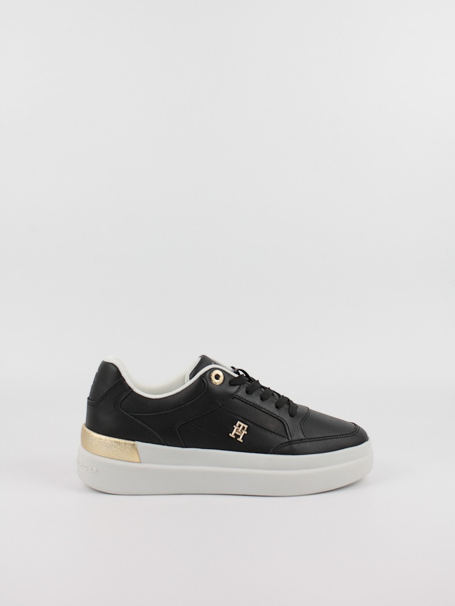 Γυναικεία Sneaker Tommy Hilfiger Lux Hardwear Court Sneaker FW0FW07997-BDS Μαύρο