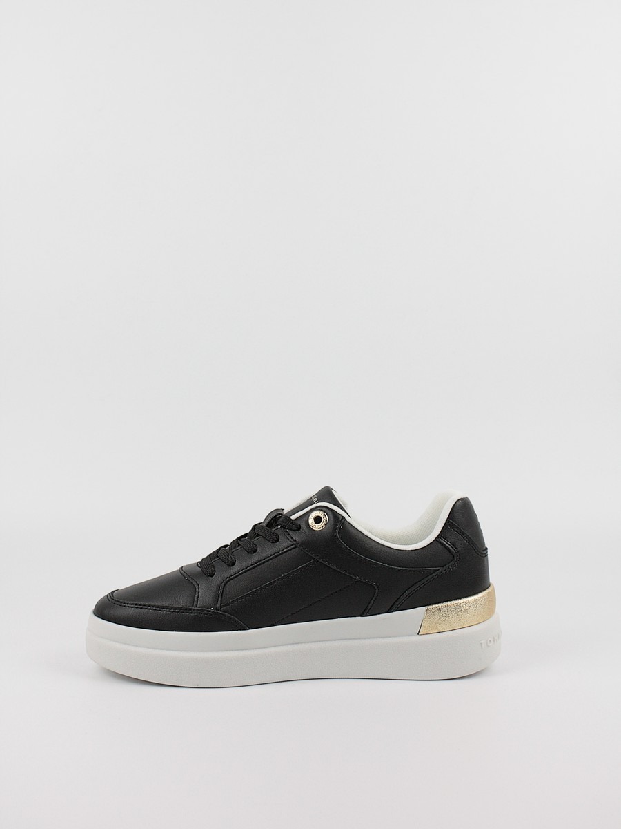 Γυναικεία Sneaker Tommy Hilfiger Lux Hardwear Court Sneaker FW0FW07997-BDS Μαύρο