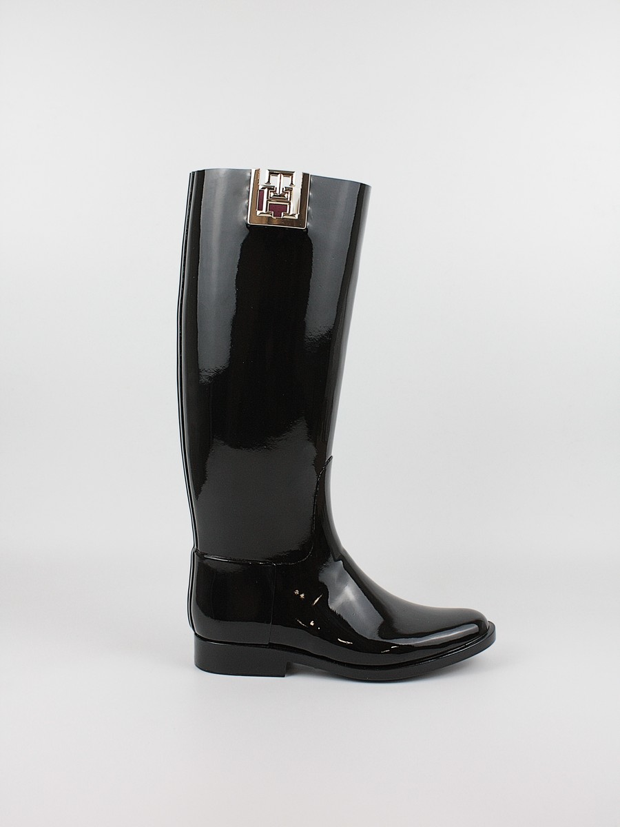 Γυναικεία Sneaker Tommy Hilfiger Th High rainboot FW0FW07959-BDS Μαύρο