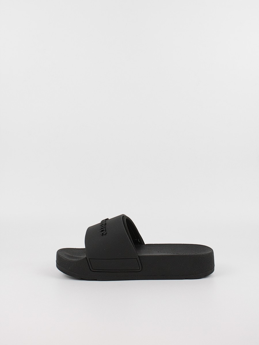Women Slider Juicy Couture JCFSYL128006-101 Breanna Stacked Sliders  Black