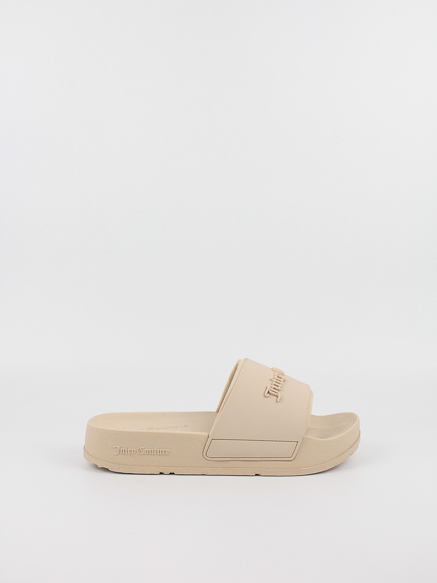 Women Slider Juicy Couture JCFSYL128006-246 Breanna Stacked Sliders Biege