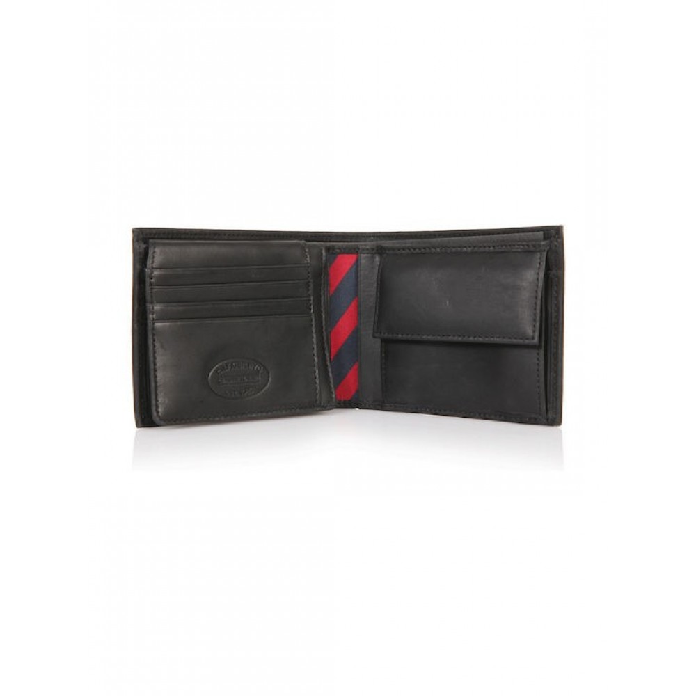 Ανδρικό Πορτοφόλι Tommy Hilfiger Johnson Cc Flap And Coin Pocket AM0AM00660-002 Μαύρο