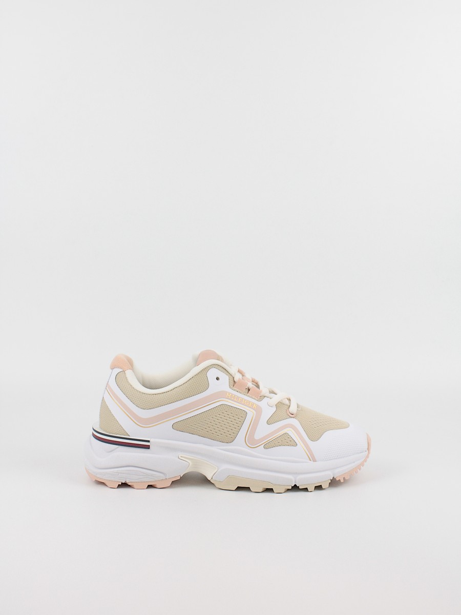Γυναικεία Sneaker Tommy Hilfiger Womens Trail Runner FW0FW08202-0F7 Μπεζ
