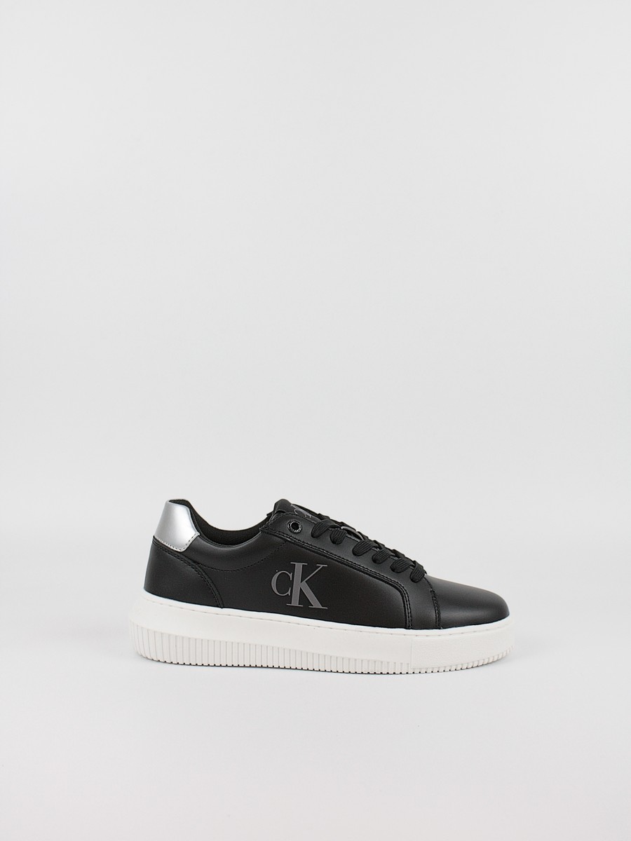 Γυναικεία Sneaker Calvin KLein Chunky Cupsole Laceup Lth YW0YW01687-0GQ Μαύρο