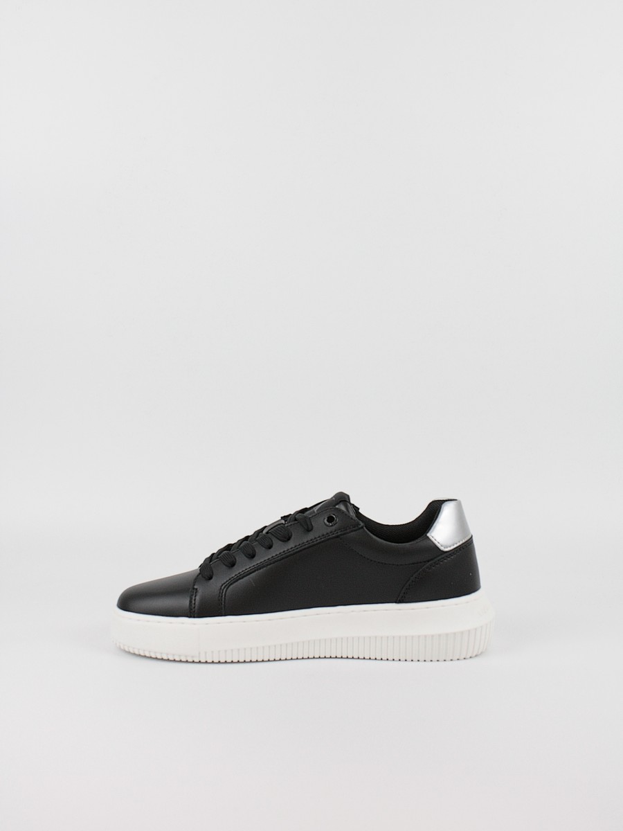 Γυναικεία Sneaker Calvin KLein Chunky Cupsole Laceup Lth YW0YW01687-0GQ Μαύρο