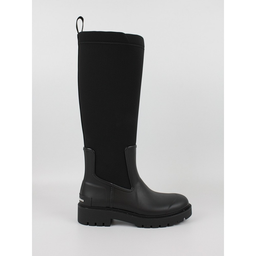 Women's Boot Calvin KLein High Rainboot Neopren YW0YW00838-BDS Black Women's Boot Calvin KLein High Rainboot Neopren YW0YW00838-BDS Black