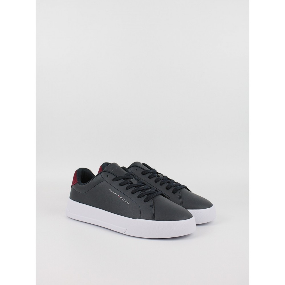 Men Sneaker Tommy Hilfiger Th Court Leather Grain Ess FM0FM05297-DW5 Blue Men Sneaker Tommy Hilfiger Th Court Leather Grain Ess FM0FM05297-DW5 Blue