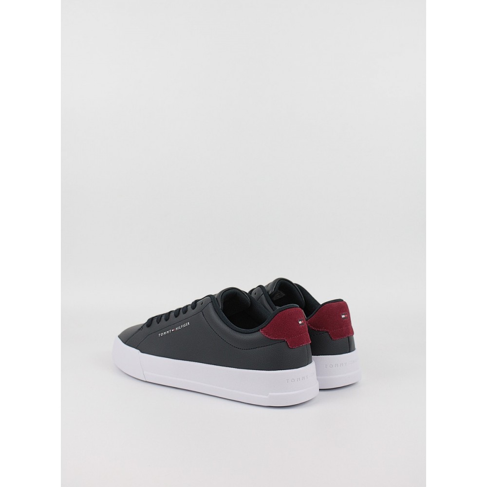 Men Sneaker Tommy Hilfiger Th Court Leather Grain Ess FM0FM05297-DW5 Blue Men Sneaker Tommy Hilfiger Th Court Leather Grain Ess FM0FM05297-DW5 Blue