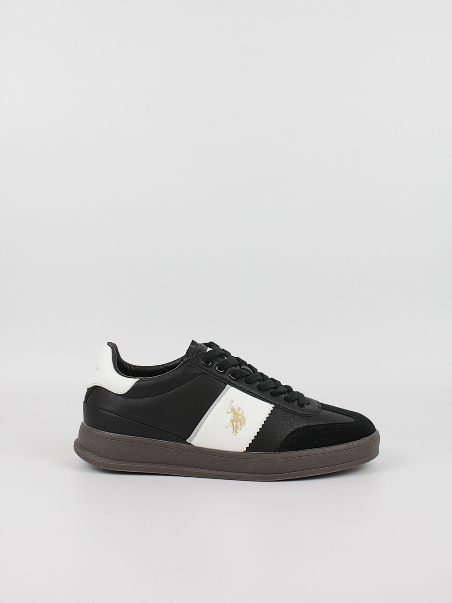 Men's Sneaker Us Polo Assn CAMPY001B-A8-BLK-WHI01 Black