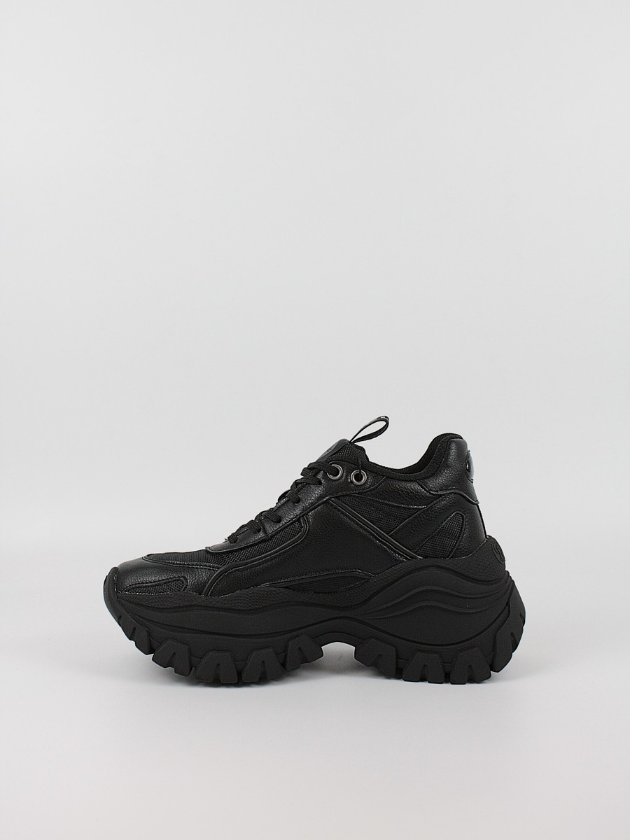 Women's Sneaker Buffalo Lola Lace Up Lo Hike BUF1636276 Black