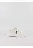 Γυναικεία Sneaker Calvin KLein Chunky Cupsole Mono Lth Wn YW0YW00823-YBR Ασπρο