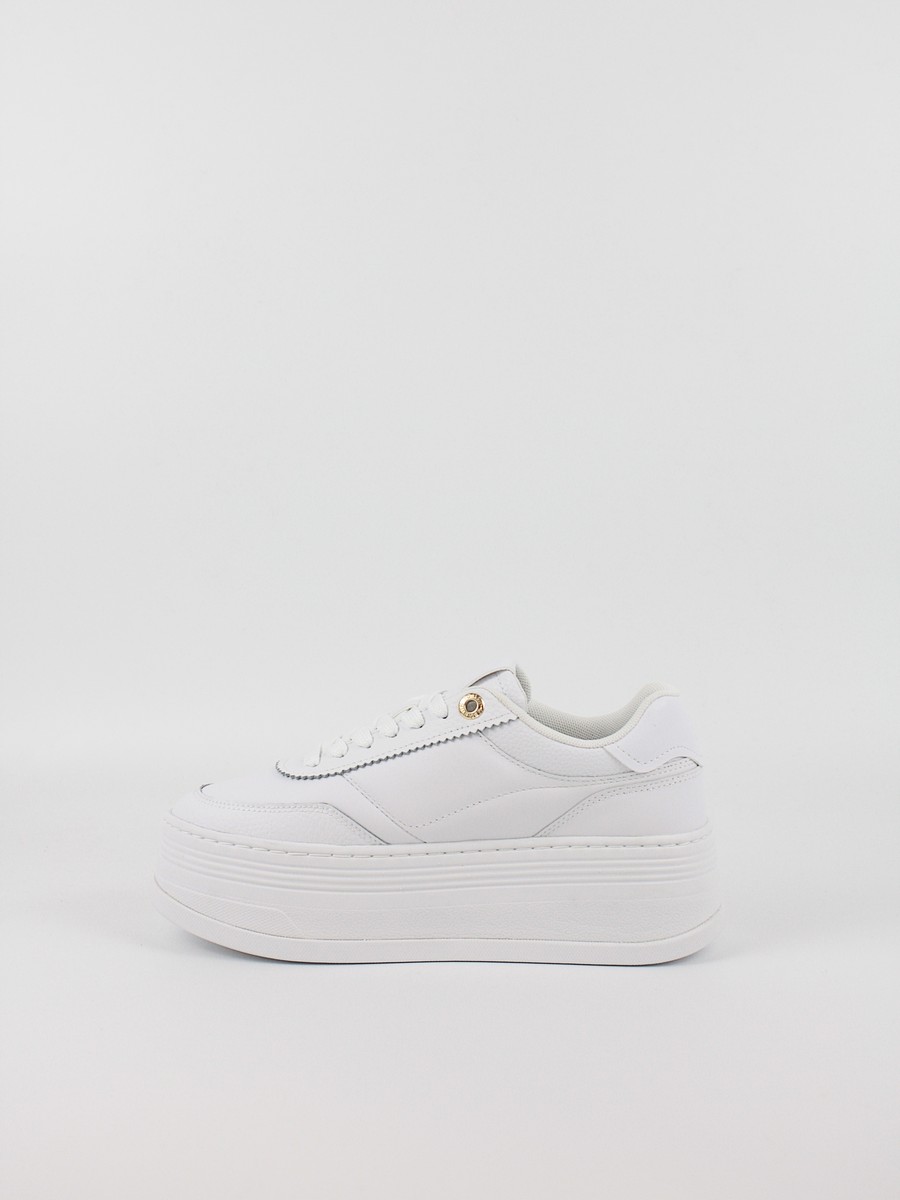Γυναικεία Sneaker Tommy Hilfiger Platform Lux Court Sneaker FW0FW08379-YBS Ασπρο