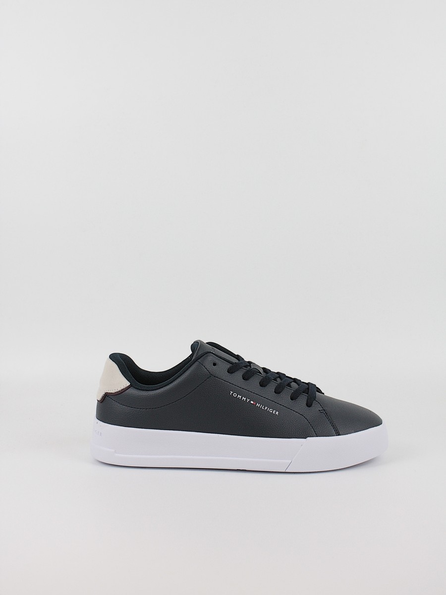 Ανδρικά Sneaker Tommy Hilfiger Th Court Leather Detail Ess FM0FM05367-DW5 Μπλε