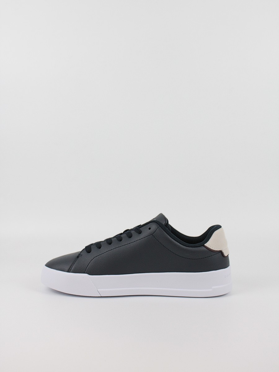 Ανδρικά Sneaker Tommy Hilfiger Th Court Leather Detail Ess FM0FM05367-DW5 Μπλε