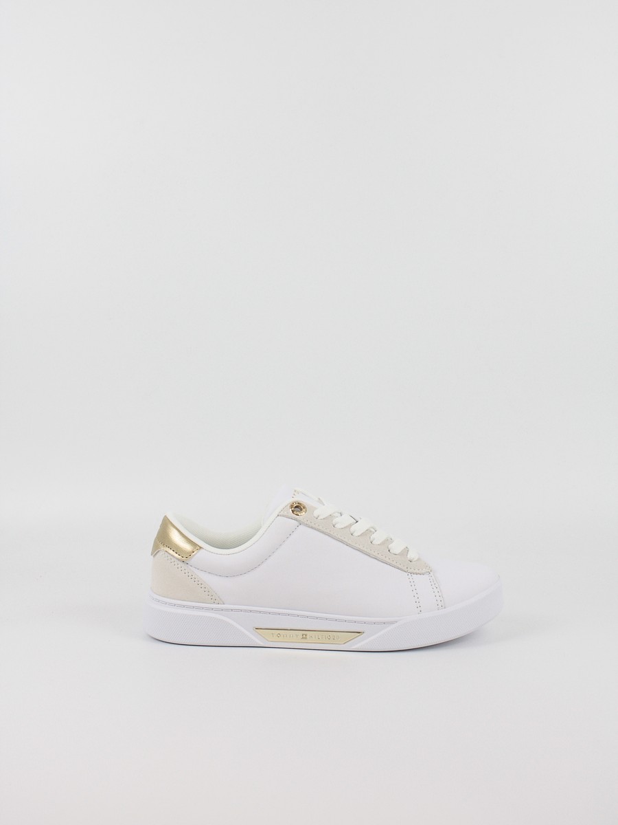 Γυναικεία Sneaker Tommy Hilfiger Chic Court Sneaker FW0FW08382-YBS Ασπρο