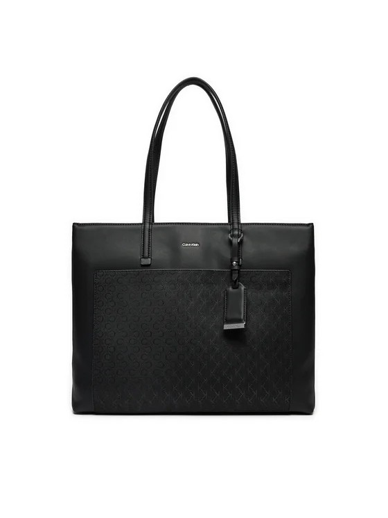 Women's Bag Calvin Klein Ck Must Medium Shopper Mono K60K612774-0GJ Black