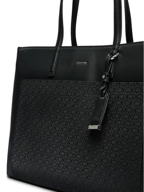 Women's Bag Calvin Klein Ck Must Medium Shopper Mono K60K612774-0GJ Black