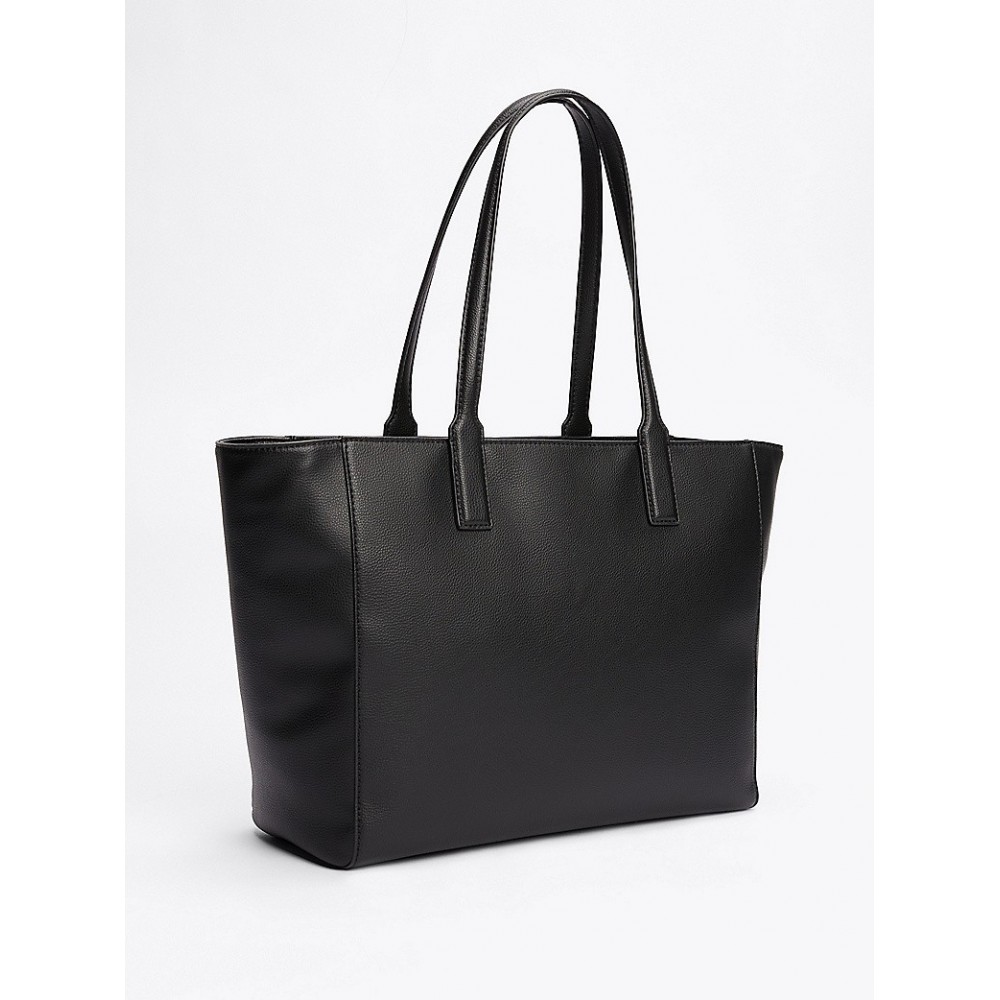 Γυναικεία Τσάντα Tommy Hilfiger Th Soft Logo Tote AW0AW16905-BDS Μαύρη