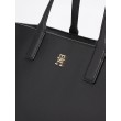 Γυναικεία Τσάντα Tommy Hilfiger Th Soft Logo Tote AW0AW16905-BDS Μαύρη