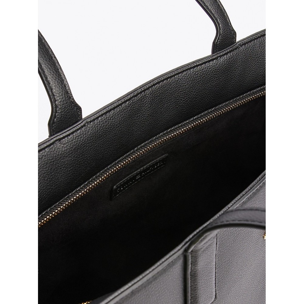 Γυναικεία Τσάντα Tommy Hilfiger Th Soft Logo Tote AW0AW16905-BDS Μαύρη