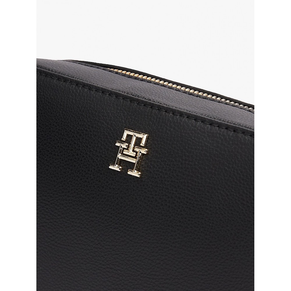 Women Bag Tommy Hilfiger Th Soft Logo Camera Bag AW0AW16906-BDS Black