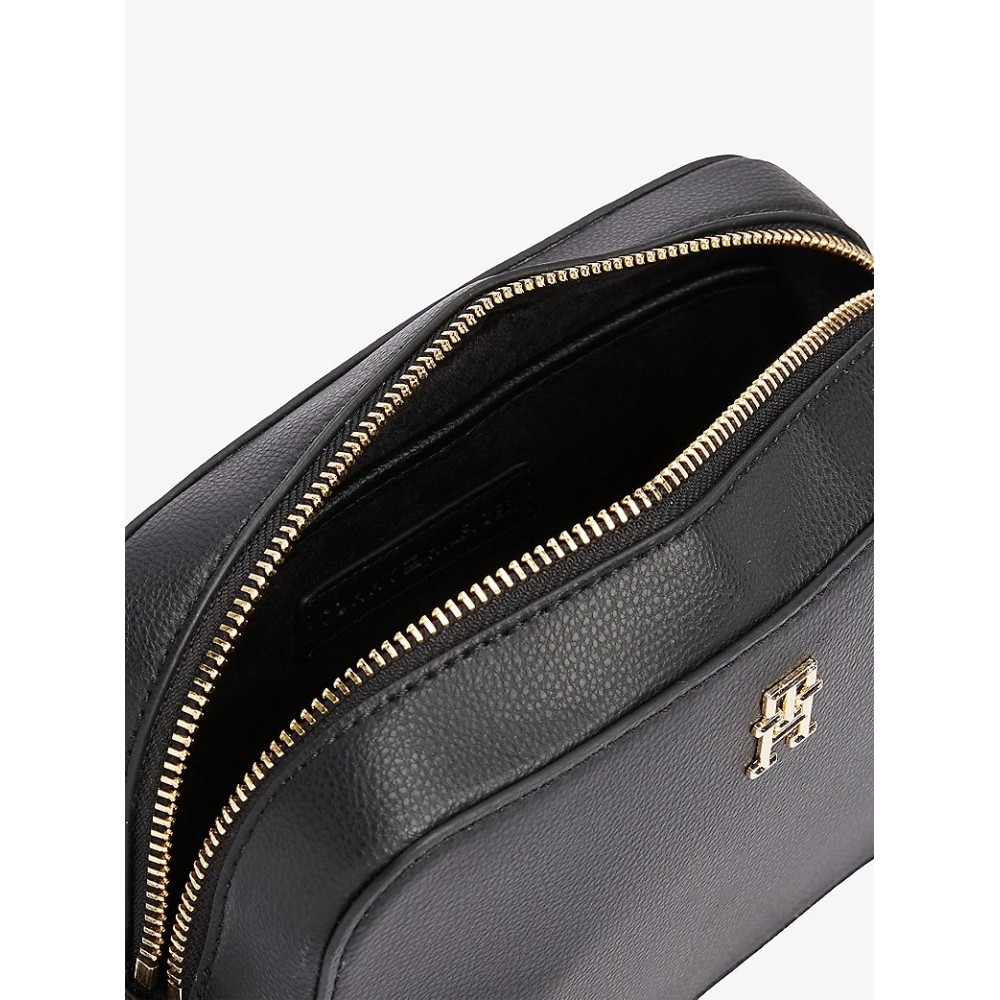 Women Bag Tommy Hilfiger Th Soft Logo Camera Bag AW0AW16906-BDS Black