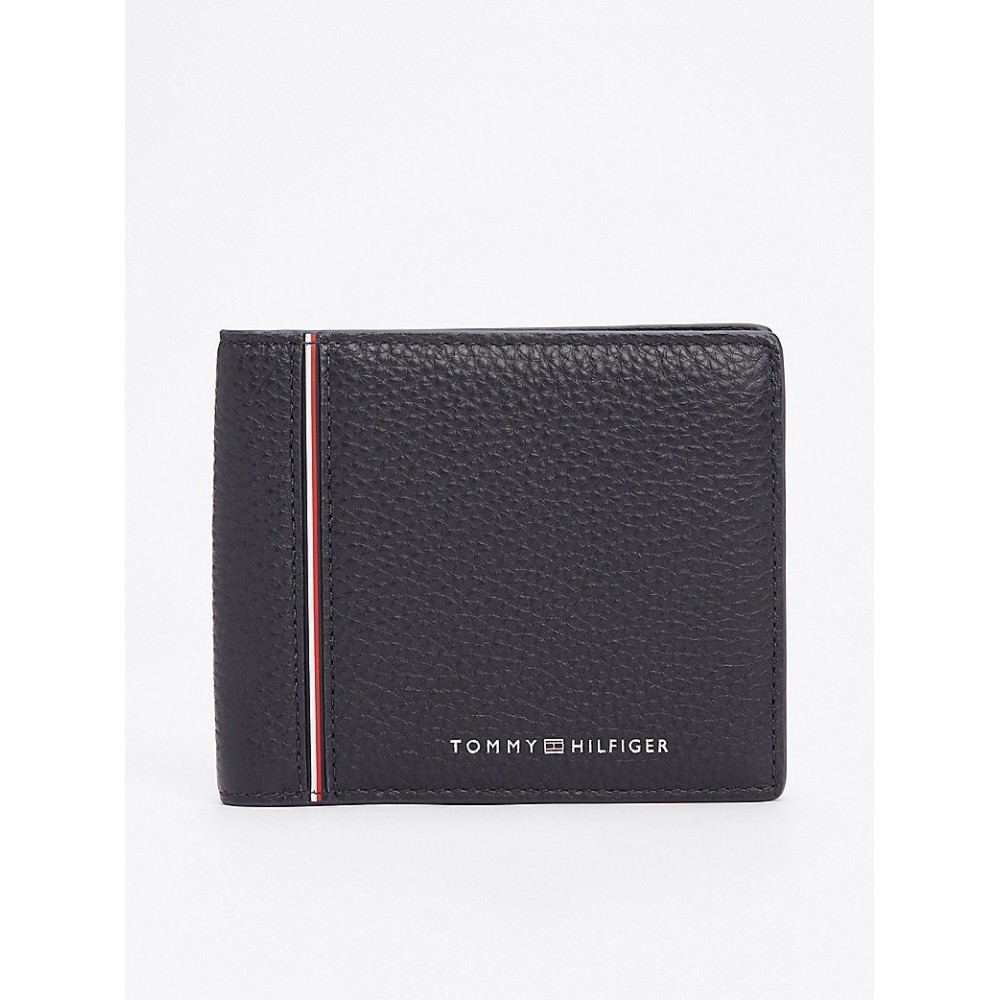 Men Wallet Tommy Hilfiger Th Corp Cc And Coin AM0AM13043-BDS Black