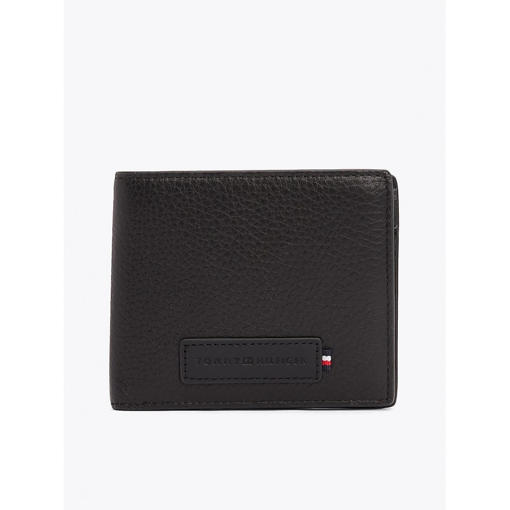 Men Wallet Tommy Hilfiger Th Monogram Cc And Coin AM0AM13028-BDS Black