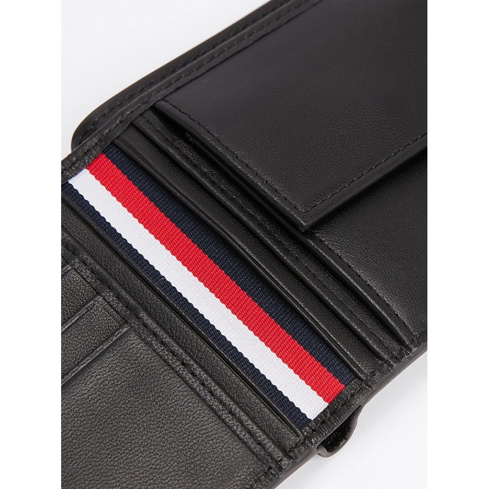 Men Wallet Tommy Hilfiger Th Monogram Cc And Coin AM0AM13028-BDS Black