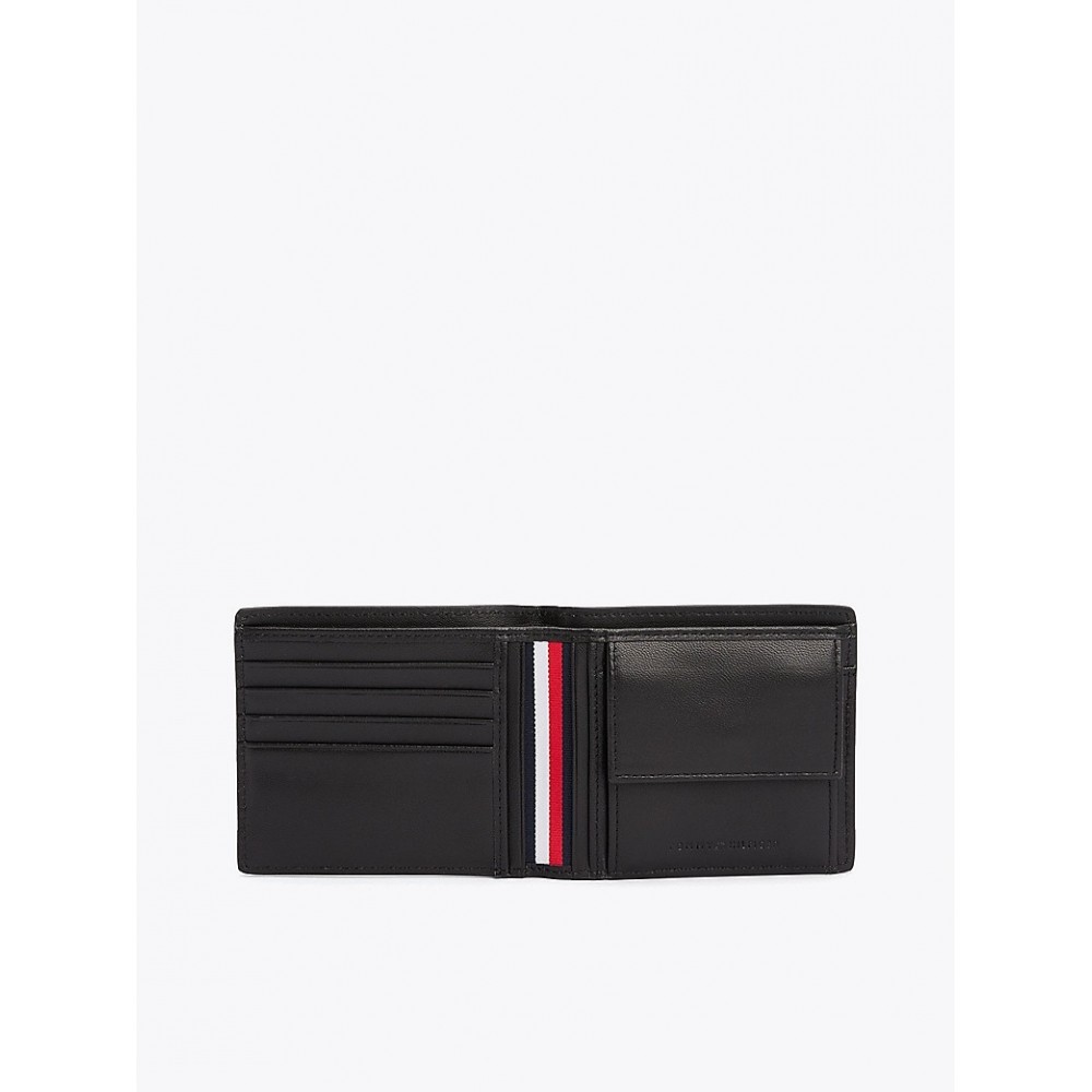 Men Wallet Tommy Hilfiger Th Monogram Cc And Coin AM0AM13028-BDS Black