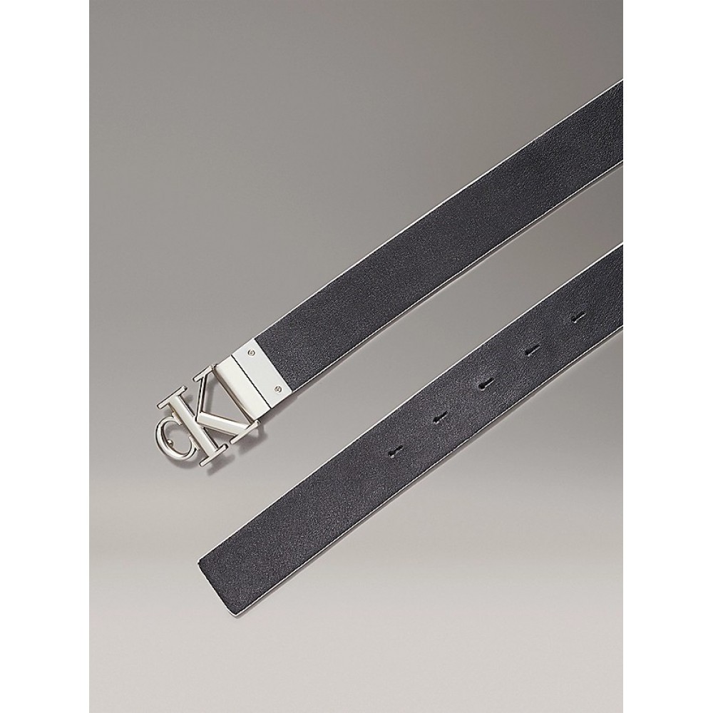 Women Reversable Belt Calvin Klein Mono Pl Rev Lthr Belt 30mm K60K612288-0HM Biege - Black