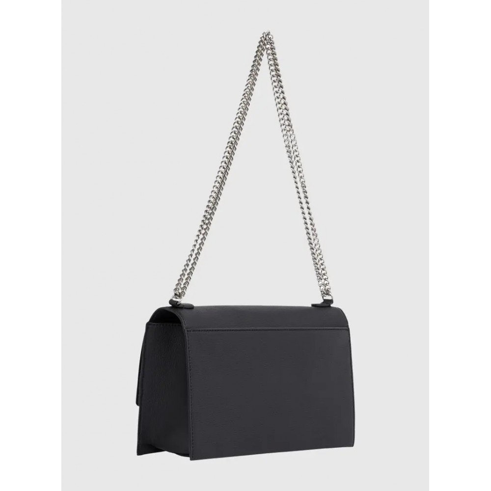 Women's Bag Calvin Klein Forged Lock Flap Bag K60K612709-BEH Black