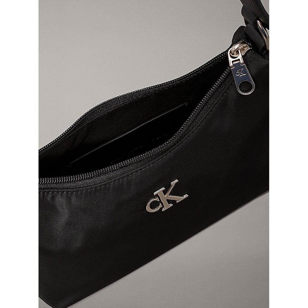 Women's Bag Calvin Klein Sleek Nylon Shoulder Bag K60K612124-BEH Black