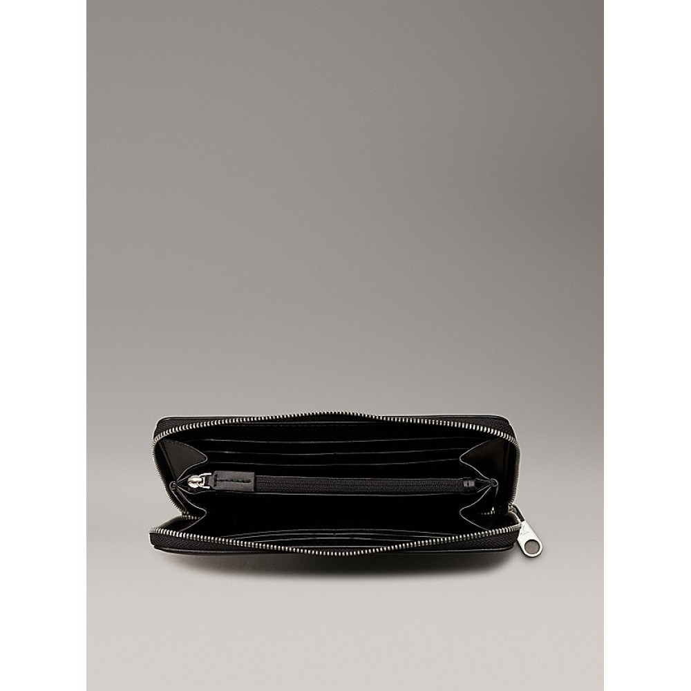 Women Wallet Calvin Klein Sculpted Zip Around Mono K60K607634-01R Black